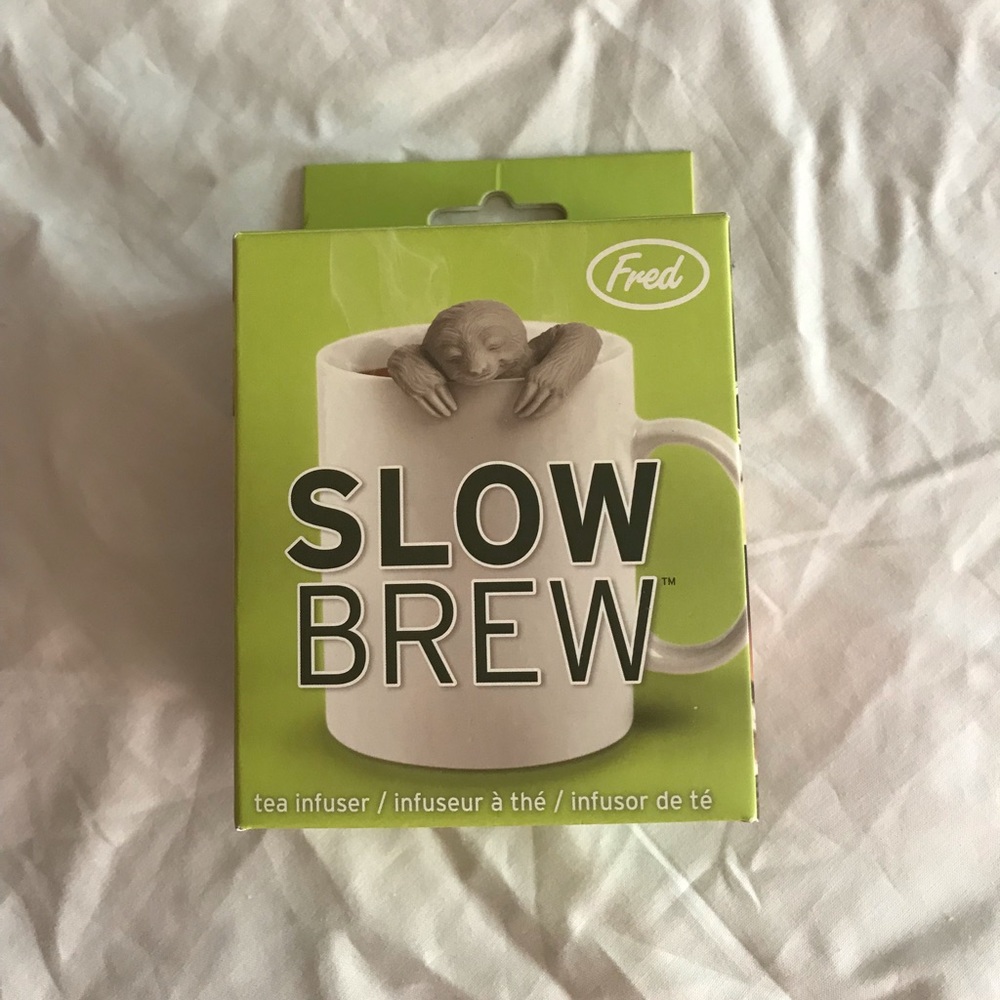 Sloth Brew tea infuser.